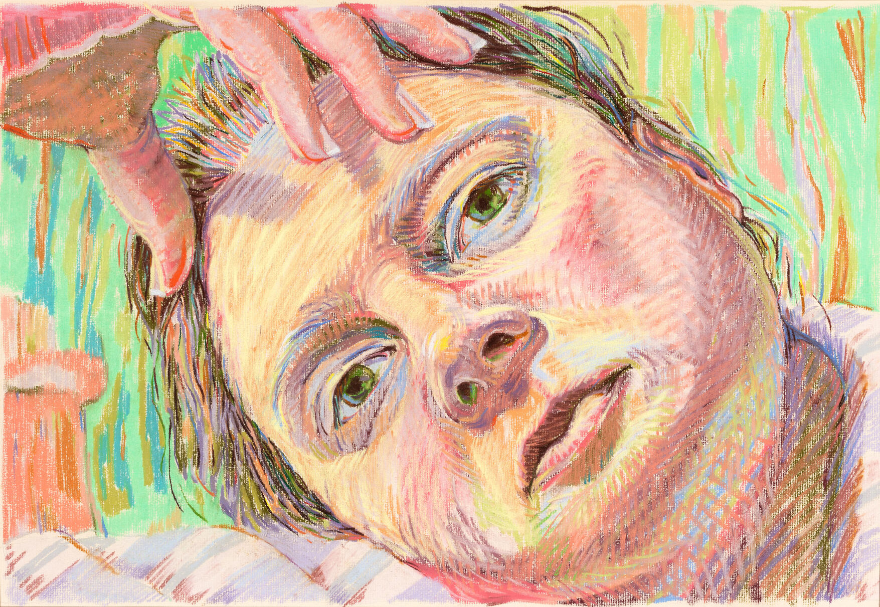 Self-Portrait (Pastel on Paper)